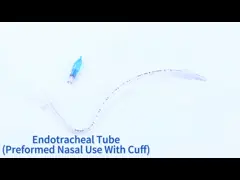 Medical Single Use 3.0mm-10.0mm Nasal Preformed Endotracheal Tube With Cuffed/Uncuffed 