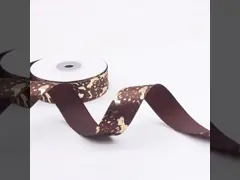2.5cm sıcak damgalama kurdele hediye kutusu paketleme Baba Günü DIY hediye kurdele mermer desenli sıcak damgalama kurdele