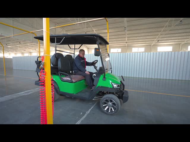 2 Seats Electric Golf Cart 4 Wheel 4 Kw Motors New Design Popular Model Off-road Tire