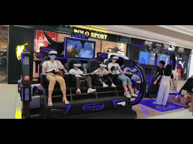 6D Cinema VR 4 Player Theme Park VR Multi User Virtual Reality Cinema
