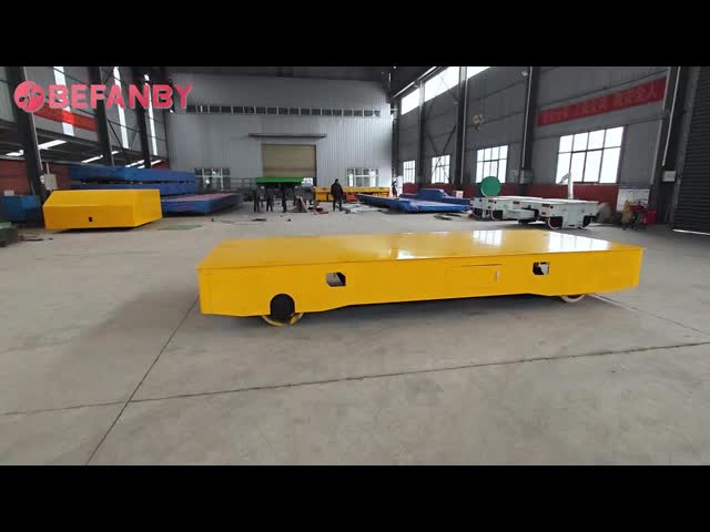 35t Customized Table Size Battrey Operated Railless Transfer Cart