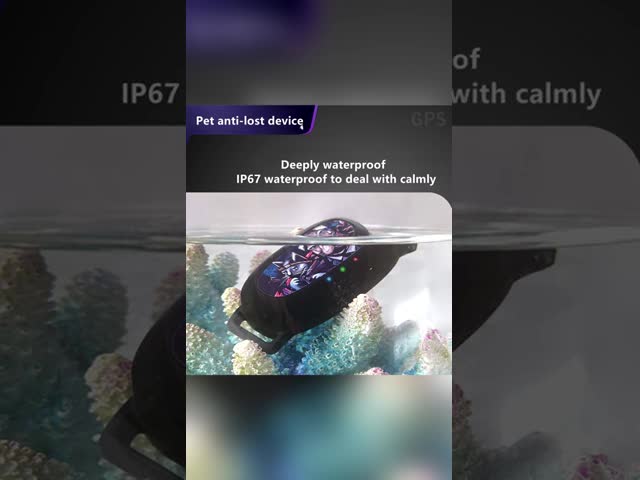 Waterproof IP68 Pet Smart Tracker GPS Collar No Monthly Fee Health Monitoring