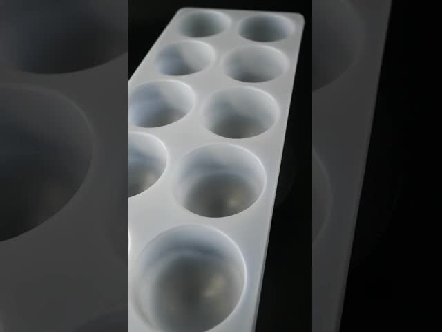 Custom 12-Cell Anti-Freeze PP Tray for Spherical Pastries