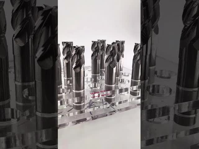 4フルートショートカーバイドエンドミル カスタム長 フラットボトム CNCフライス工具 鋼 アルミニウム用 3/8インチ 1/4インチ 6mm 8mmシャンク