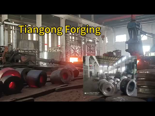 Heavy Section Carbon Steel Forging Spindle Forgings In Hydraulic Presses Use