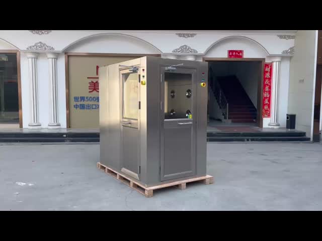 オーダーメイド 3 ドア 不同鋼 空気シャワー クリーンルーム 空気シャワー 供給者 空気シャワー クリーンルーム