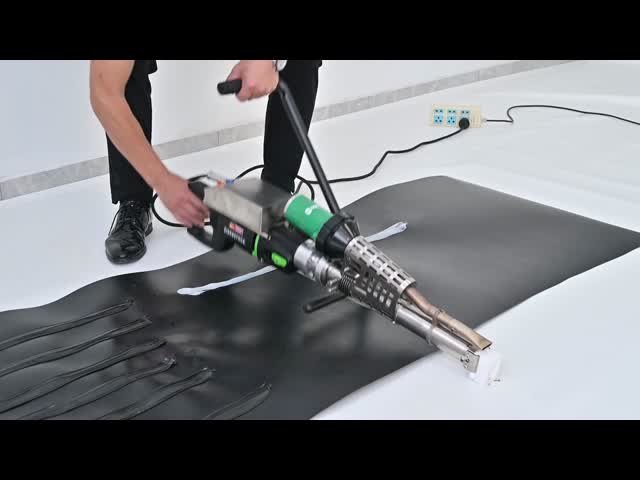 1600W HDPE Extrusion Welder for PE PP Geomembrane Pipes