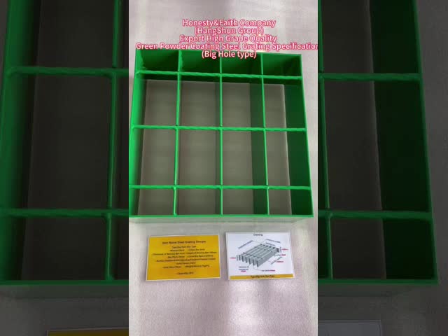 100mm Green Steel Grating for Wheeled Equipment