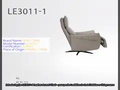 Home Furniture Hotel Lobby Hall Leather Accent Chair Revolving Leisure Chair