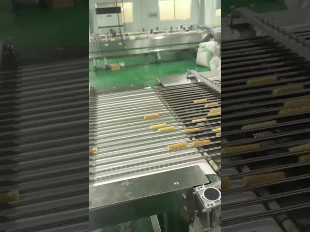 ポッキー・ビスケット・チョコレートコーティング・マシン 1300kg/h ナッツ装飾用 空気冷却