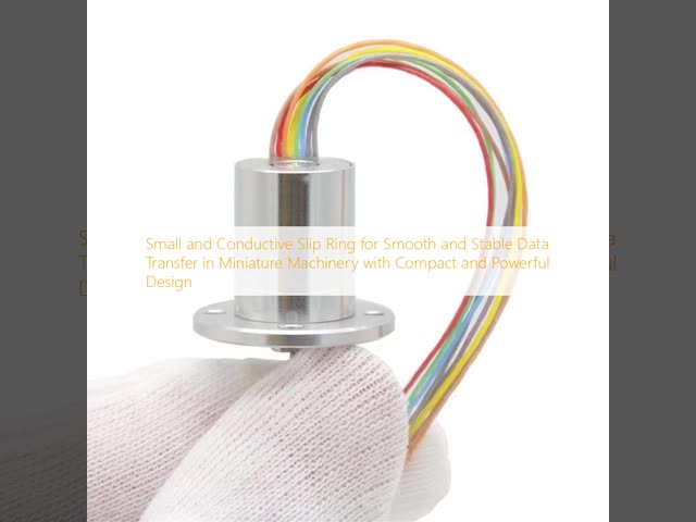 Precision High Conductivity Slip Ring Connector Flange Mounting 500rpm