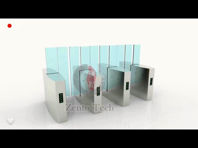 CE deslizante de vidro acrílico da porta da barreira do torniquete do motor da C.C. 24V