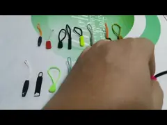 Reflective Silver Injection Rope Rubber  Zipper Puller For Garment Decoration