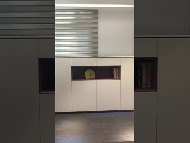 47 Inch Office Wooden Filing Cabinets 2 Door Bookcase With Lock