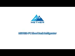 4度の安全ドア ロックが付いている小型生物医学的な血の収納キャビネット冷却装置 video