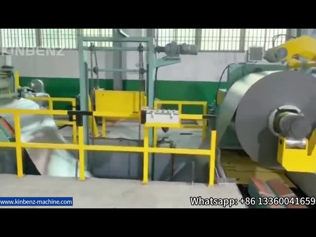 信頼性の高い不鋼鋼連続切断操作コイル切断機