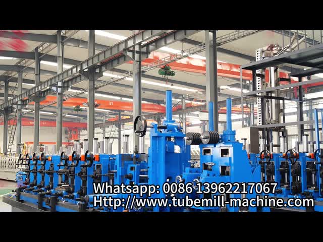 ZY20 HF Welding Tube Mill Machine φ10-26mm Round Steel Pipe 0.4-1.5mm 100kW Solid State Line