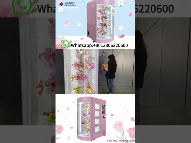 Flora Vending Machine/flores personalizadas une a máquina de venda automática 18,5 polegadas