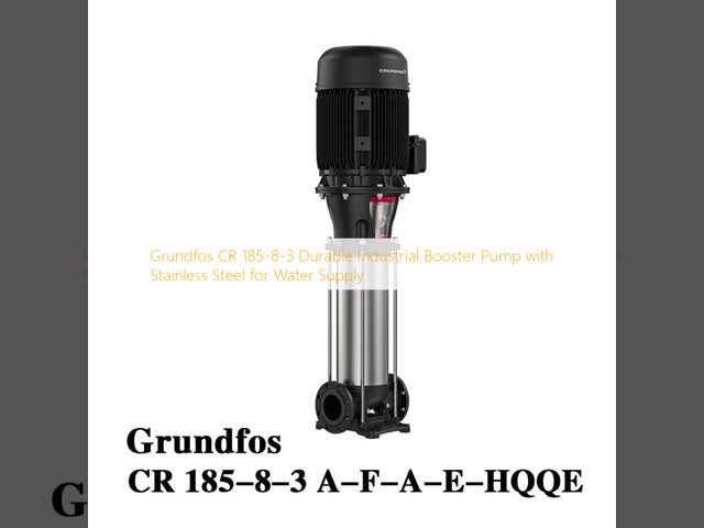 Grundfos CR 185-8-3 Durable Industrial Booster Pump with Stainless Steel for Water Supply