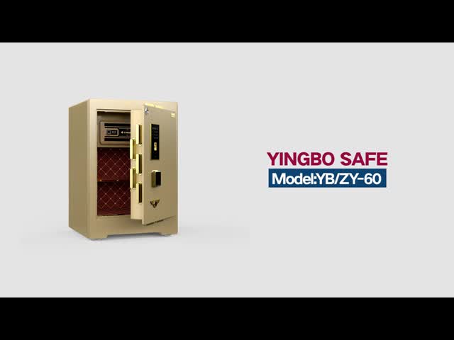 YB/ZY-60 デュアルインテリジェントアラーム金庫 高級スマートセキュリティ 3Dステレオソフトロールレザー