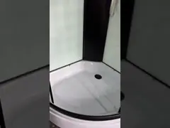 Σύγχρονες ντους Καμπίνες με γυαλί εκτύπωσης και μαύρο πλαίσιο