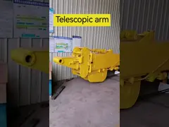 掘削機 クラムシェル 砂地 を 掴む 歯 を 備えた 望遠鏡 腕