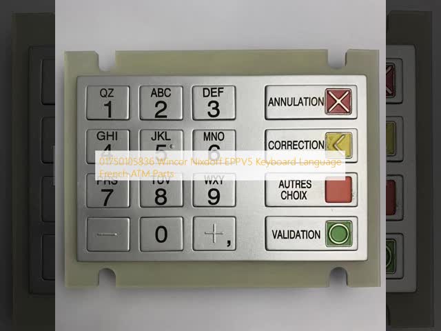 01750105836 Wincor Nixdorf EPPV5 Клавиатурный язык Французский Части банкомата