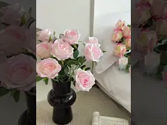 Настоящий букет роз, единственный поддельный цветок, домашний декор, столовая столика в гостиной, цветочный аранжимент для свадебного зала, декор, цветочный аранжимент