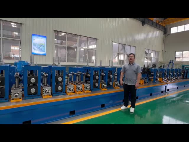 直縫鋼管生産ライン 溶接鋼管工場ライン 鋼管生産設備