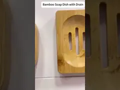 Premium Bamboo Drain Soap Dish For Bathroom Shelves