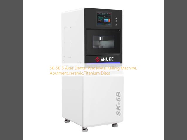 SK-5B 5 Axes Dental Wet Metal Milling Machine, Abutment,ceramic,Titanium Discs