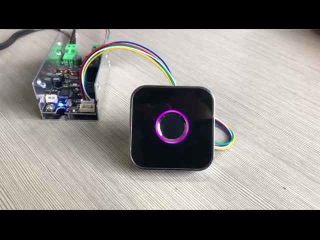 GROW R502-AW Цинковый сплав Круглое кольцо светодиодного управления DC3.3V Капацитивный датчик отпечатков пальцев