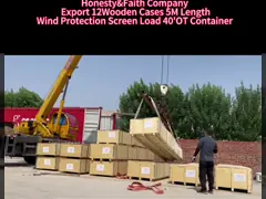 3000mm Length 900mm Width Blue Powder Windbreak Fence Panel For Power Plants