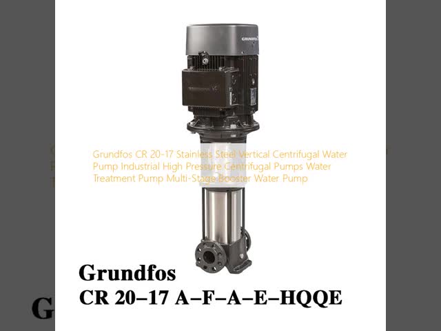 Grundfos CR 20-17 Stainless Steel Vertical Centrifugal Water Pump Industrial High Pressure Centrifugal Pumps Water Treatment Pump Multi-Stage Booster Water Pump