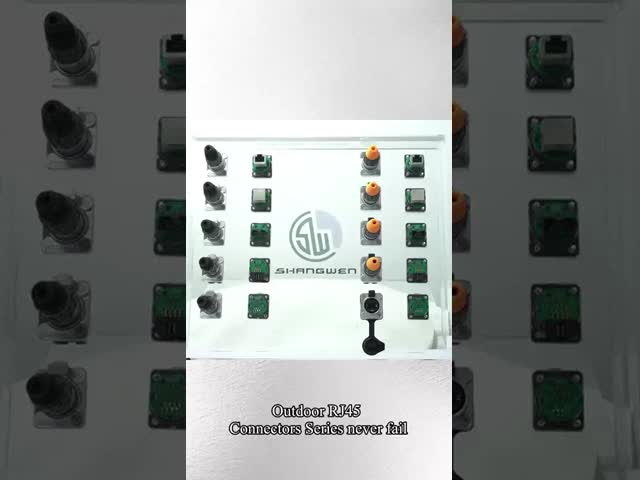 女性用RJ45ソケット IP65 CAT5/6 8ピンイーサネットシャシーコネクタ