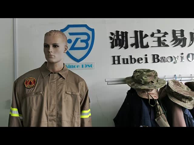 Fire Fighting Work Outerwear Flame Retardant Heat Resistant Advanced Material With Reflective Strips Military Uniform Clothing