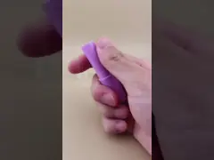 Purple Small Lip Balm Packaging with Clear Matte Smooth Lid for Lipsticks