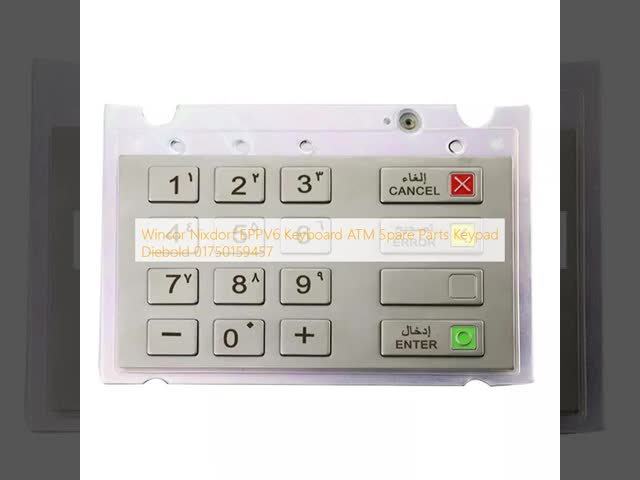 Wincor Nixdorf EPPV6のキーボード自動支払機の予備品のキーパッドDiebold 01750159457