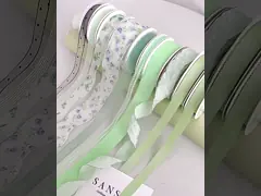 Ментовая лента Манбо цветочный букет плавающий Ручной цветочный дизайн DIY Подарочный пакет торта Декоративный ремень