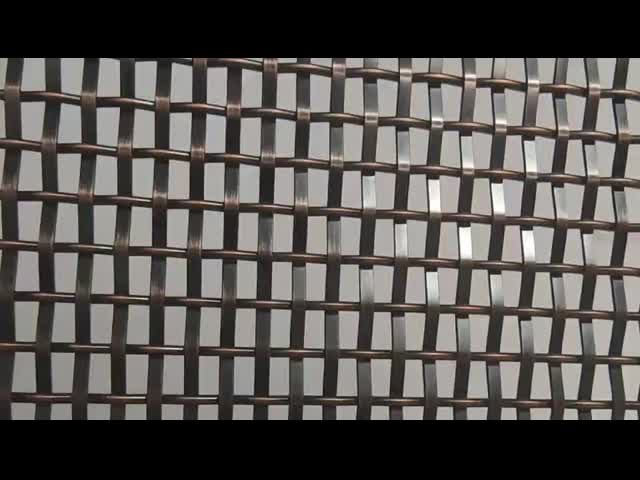 装飾用 アンティークブラス 銅 ステンレス スチール フラット ワイヤー メッシュ 内部 格子 建物 玄関 隔壁 カーテン 壁