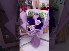 Sapone, sapone rosa, bouquet di fiori, regali di Natale e San Valentino, piccoli regali creativi, fornitura all'ingrosso transfrontaliera