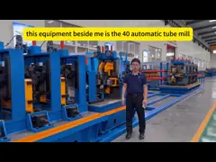 Moulin à tube automatique pour tuyaux en acier en carbone 60-160 mm video