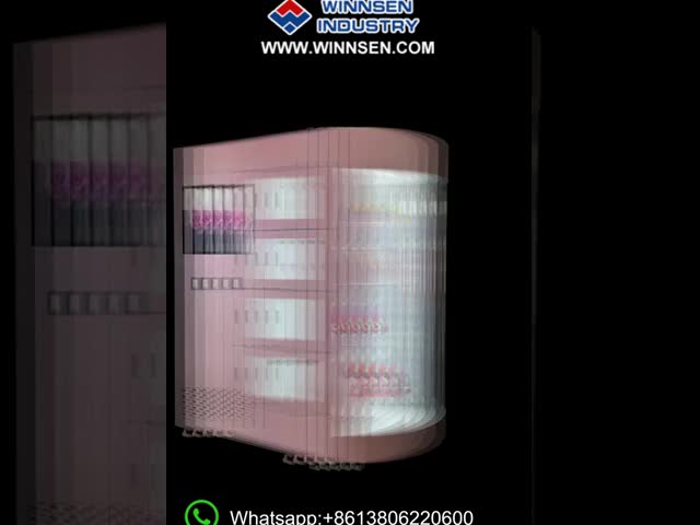 Máquina de venda automática redonda do refrigerador do distribuidor da flor com o cacifo refrigerando esperto 120V