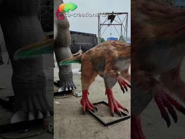 抵抗力があるOviraptorモデル現実的なアニマトロニクス恐竜の人工的な恐竜日曜日