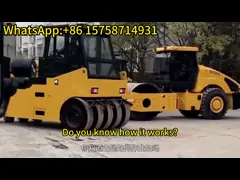 30 tonnes LTP30H 125kw rouleau pneumatique avec moteur Cummins de niveau 2 video