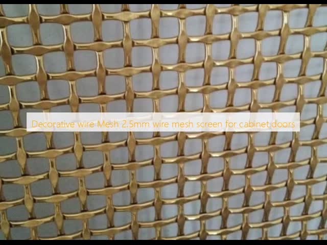 Ss 304 2.5mm 装飾用ワイヤ Mesh スクリーン キャビネット ドア