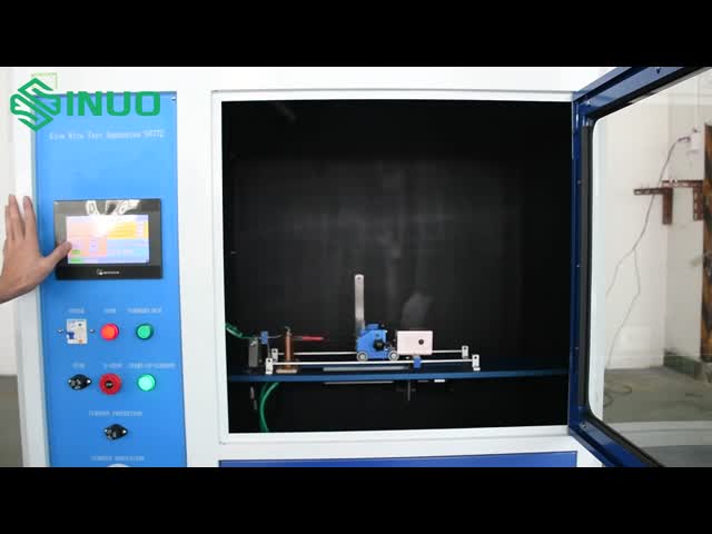 IEC 60335-2-10の白熱ワイヤー燃焼性テスト部屋の火災危険の査定装置ボタン操作