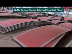 Las placas esféricas de las cáscaras de los tanques de GLM