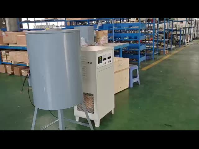 Glass Frit Melting Furnace Crucible Resistance Furnace with 1000 ml/1500 ml Capacity video