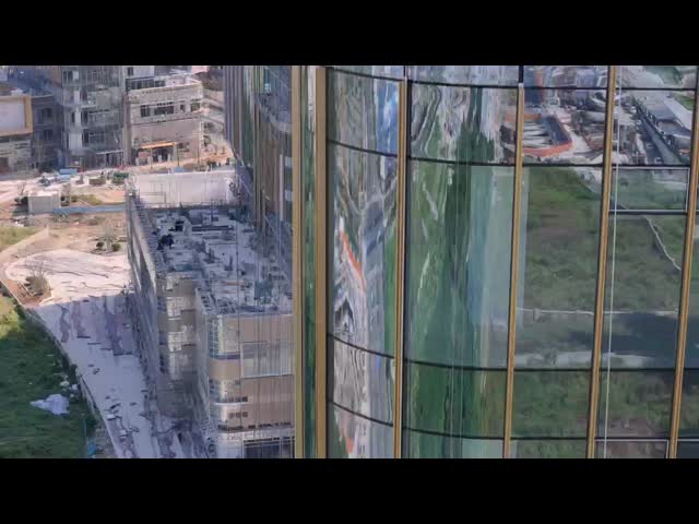 6063-T5 Aluminum Hidden Frame Glass Curtain Wall for Building